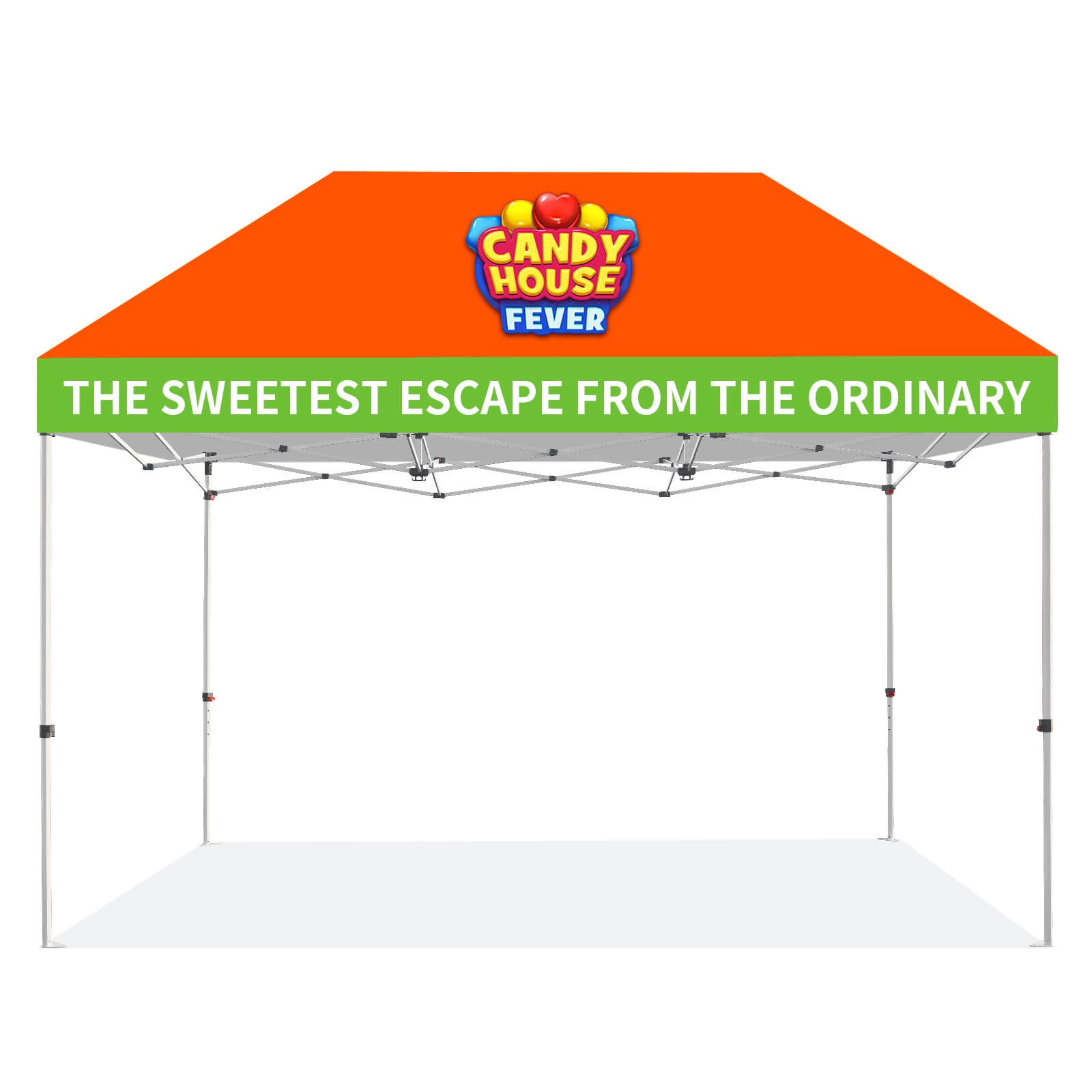 CROWN SHADES [M150A-CU] 15x10 Custom Tent – Complete Set with Frame & Canopy