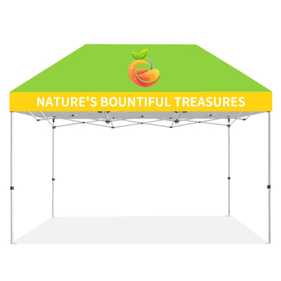 CROWN SHADES [M150SAL-CU] Carpa personalizada 15x10 – Juego completo con estructura y toldo