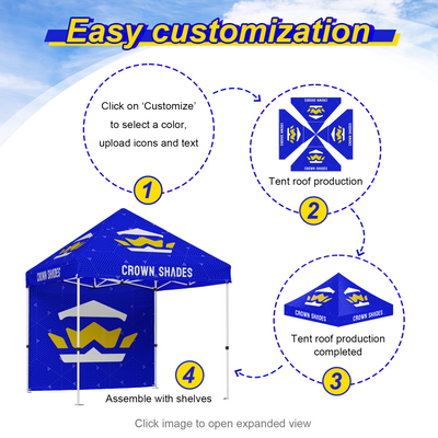 Toldo Comercial Personalizado con Estructura Cruzada [M100, M150, M200]