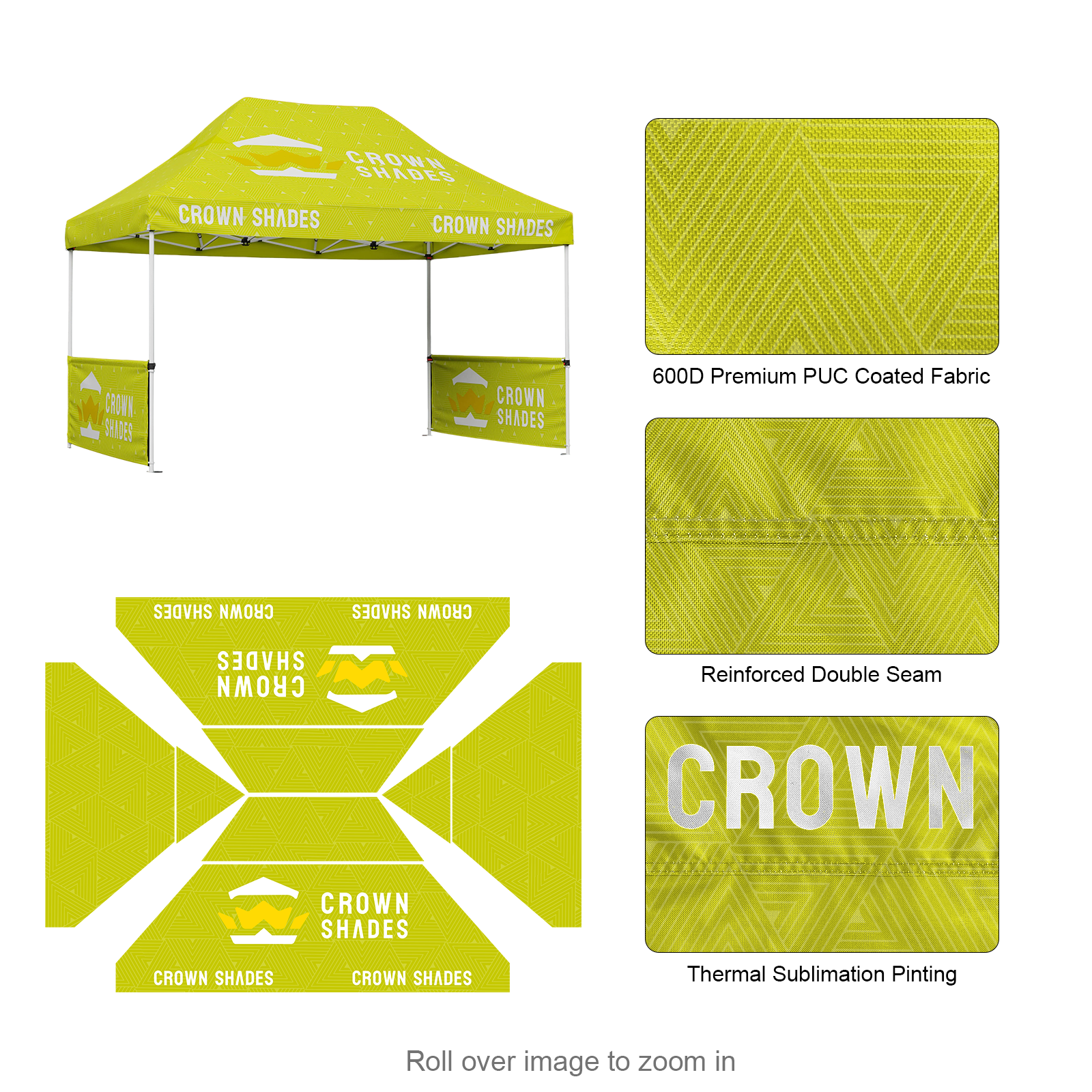 Custom Com™ Canopy | 8x8, 10x10, 10x15, 10x20