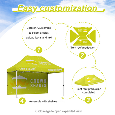 Toldo Comercial Personalizado con Estructura Cruzada [M100, M150, M200]