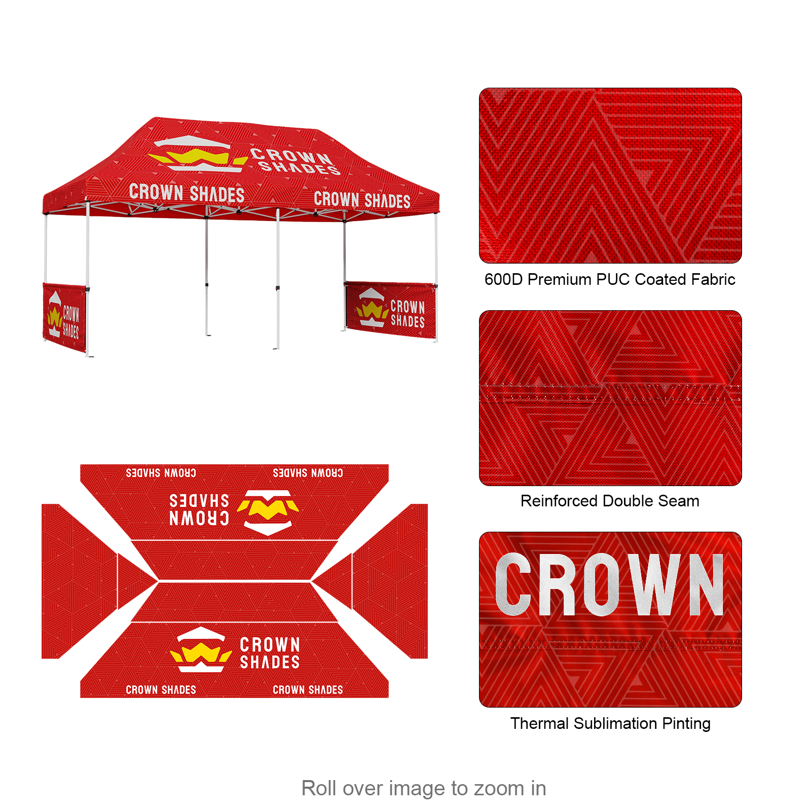 Custom Com™ Canopy | 8x8, 10x10, 10x15, 10x20