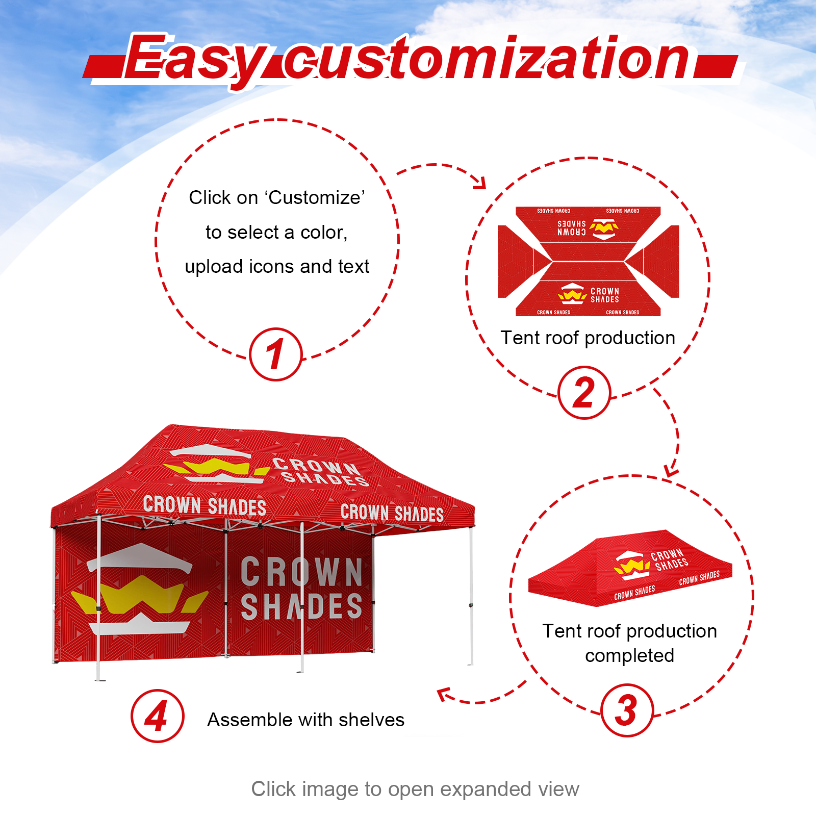 Custom Com™ Canopy | 8x8, 10x10, 10x15, 10x20