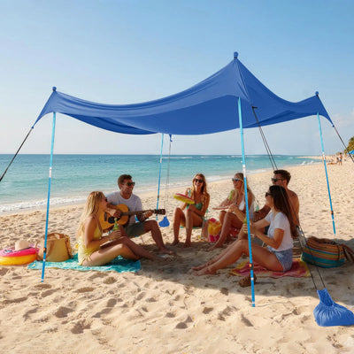 Feather-Lift Tente de plage pop-up | Abri anti-UV 50+ instantané