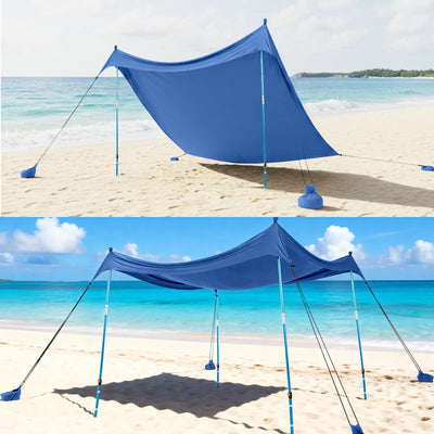 Feather-Lift Tente de plage pop-up | Abri anti-UV 50+ instantané
