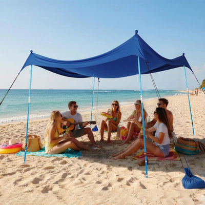 Feather-Lift Tente de plage pop-up | Abri anti-UV 50+ instantané