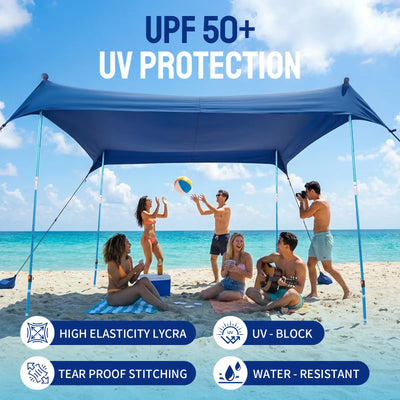 Feather-Lift Tente de plage pop-up | Abri anti-UV 50+ instantané