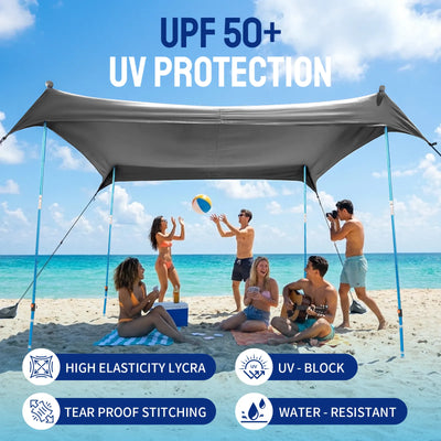 Feather-Lift Tente de plage pop-up | Abri anti-UV 50+ instantané