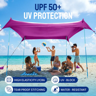 tente de plage pop up Feather-Lift Tente de plage pop-up | Abri anti-UV 50+ instantané – Crown Shades