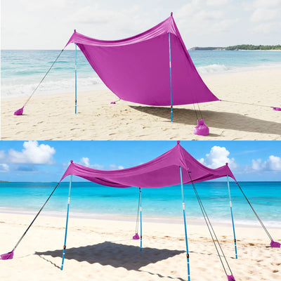 Feather-Lift Tente de plage pop-up | Abri anti-UV 50+ instantané