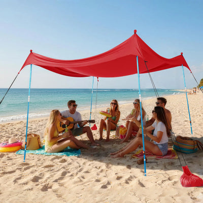 Feather-Lift Tente de plage pop-up | Abri anti-UV 50+ instantané