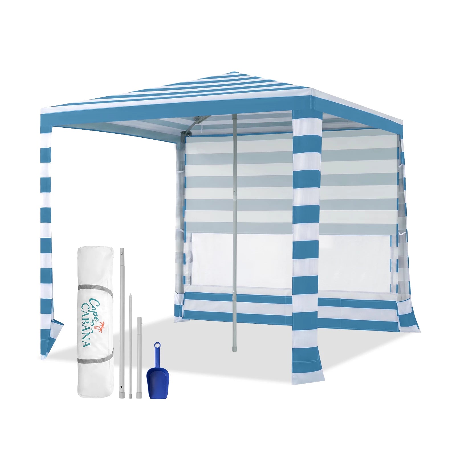 Feather-Lift Tienda Cabana de Playa 6.5' x 6.5' | 1 Pared Lateral