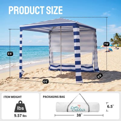 tent cabana CROWN SHADES Beach Cabana Easy Setup Pop Up Tent – Crown Shades