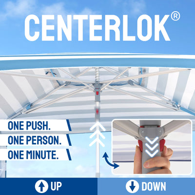 Feather-Lift Tienda Cabana de Playa 6.5' x 6.5' | 1 Pared Lateral