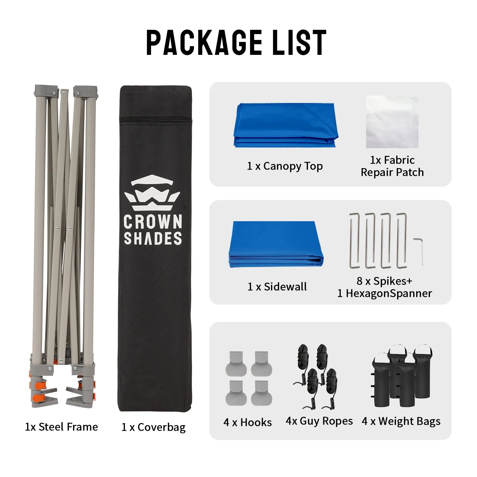 Feather-Lift™ 5' x 5' Canopy with Instant Sidewall