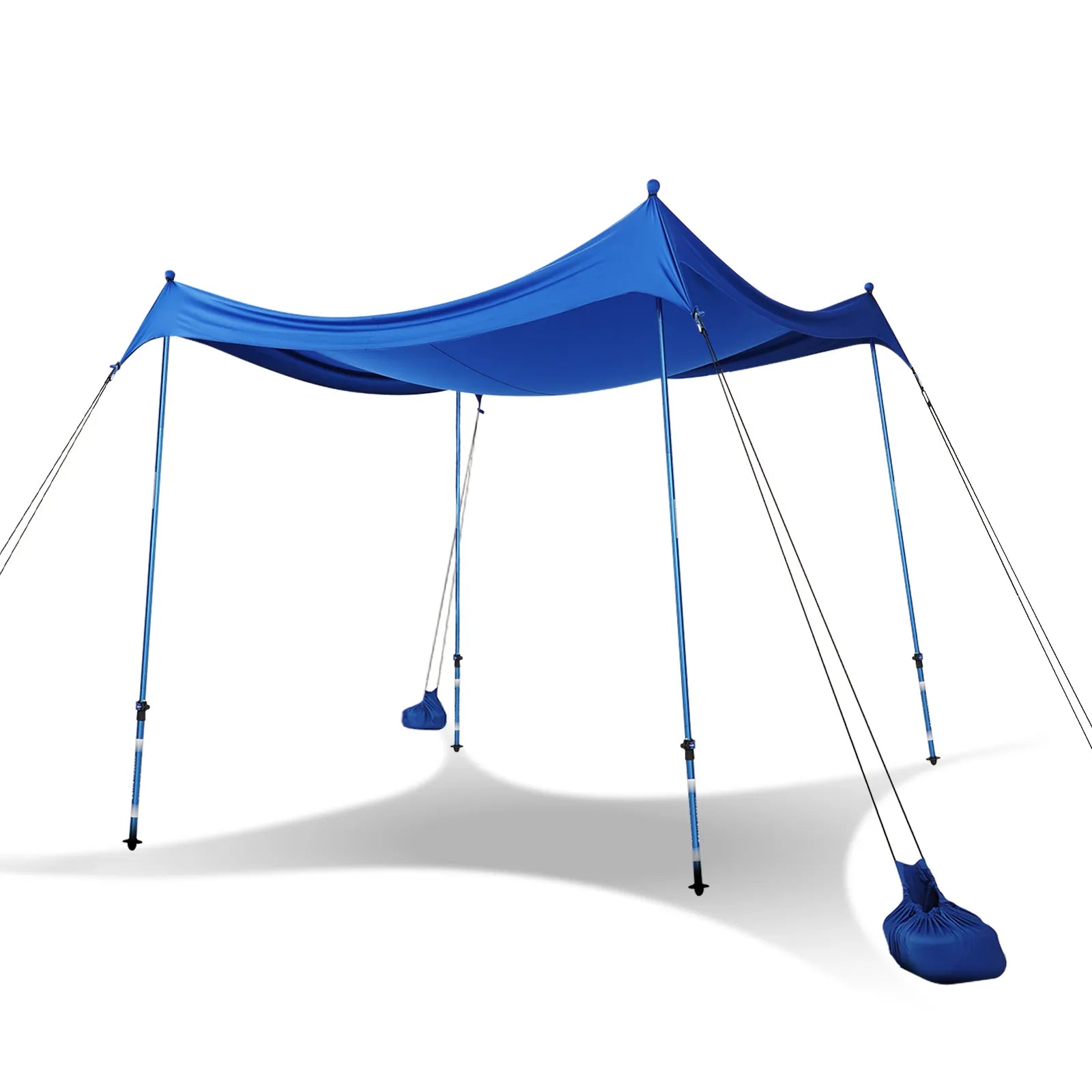 sonnensegel wasserdicht 7x7 Crown Shades Pop-Up-Strandzelt, Sonnenschutz, LSF 50+, mit Sandschaufel, G  – Crown Shades