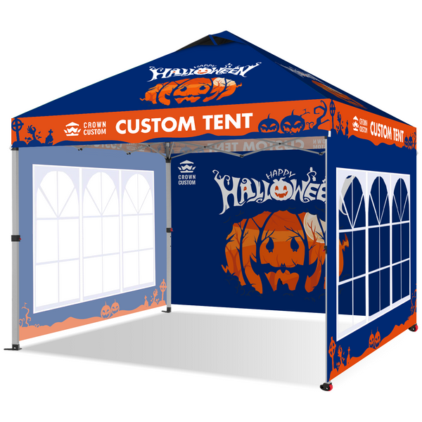 Custom 10x10 Tente Pliante pour Décorations et Événements d'Halloween