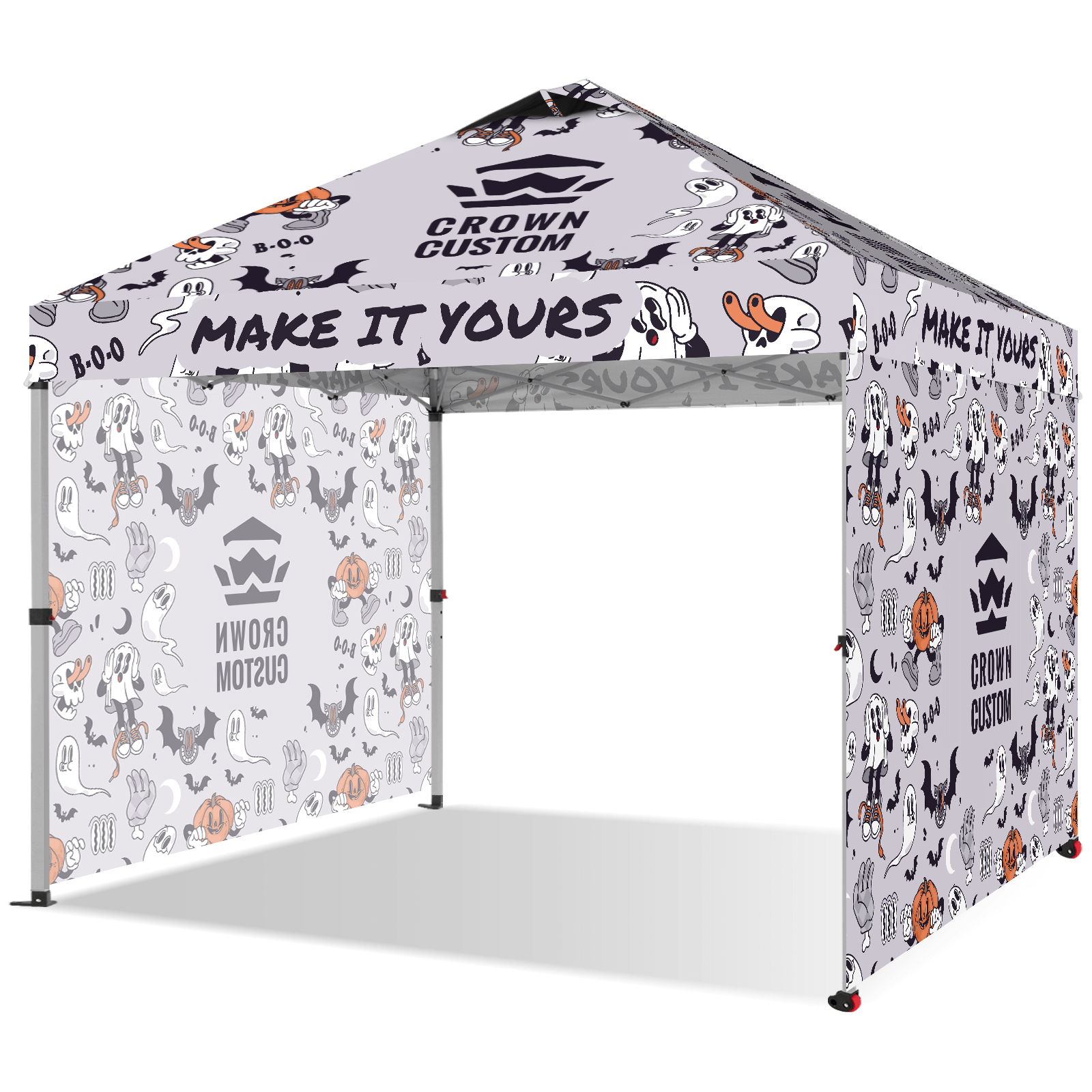Custom 10x10 Pop Up Canopy para Decoraciones y Eventos de Halloween