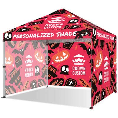 Custom 10x10 Pop Up Canopy para Decoraciones y Eventos de Halloween