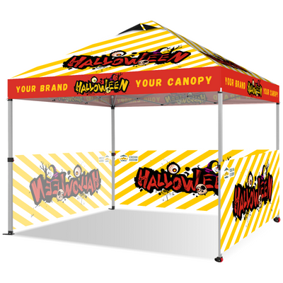Custom 10x10 Pop Up Canopy para Decoraciones y Eventos de Halloween