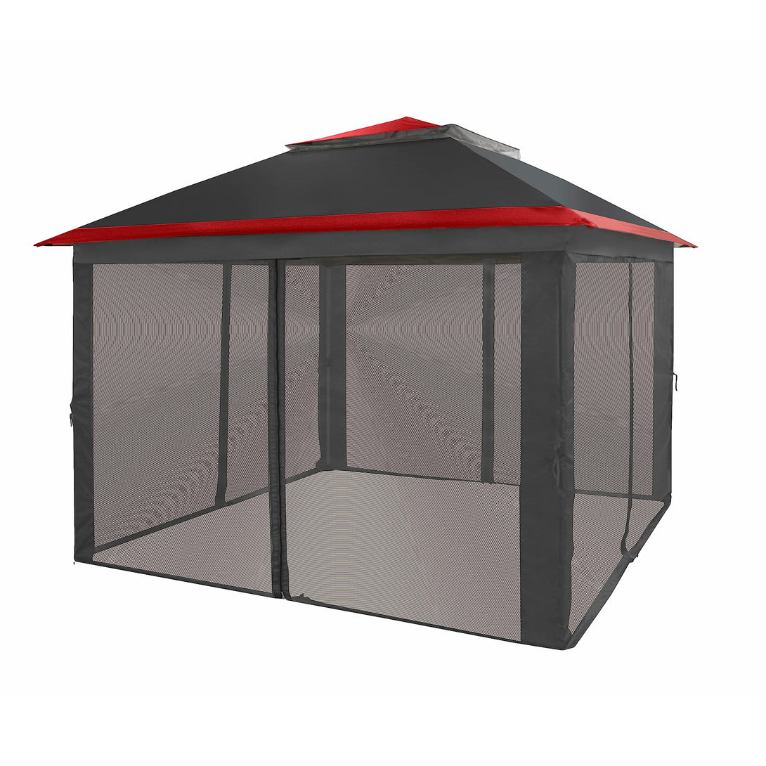 CROWN SHADES 11x11 Pop Up Gazebo, Patented One Push Outoor Canopy Tent with Wheeled STO-N-Go Cover Bag