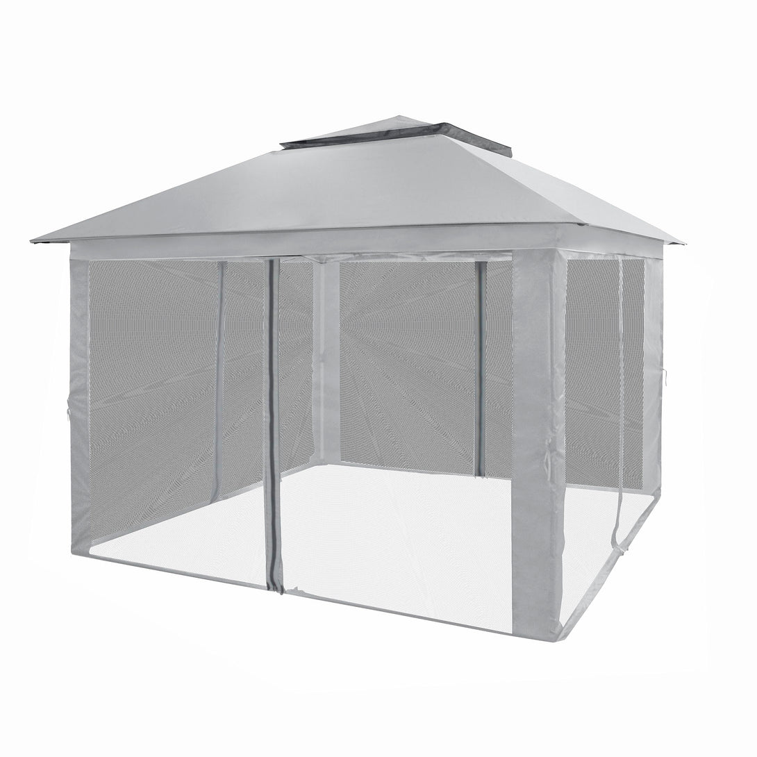 CROWN SHADES 11x11 Pop Up Gazebo, Patented One Push Outoor Canopy Tent with Wheeled STO-N-Go Cover Bag