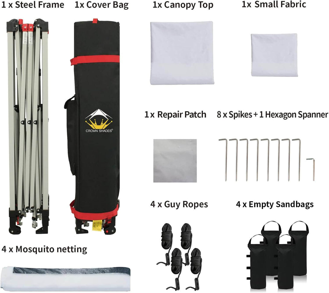 13X13 Outdoor Pop Up Gazebo Patented Center Lock Quick Setup  Instant Canopy Tent with Mosquito Nettings