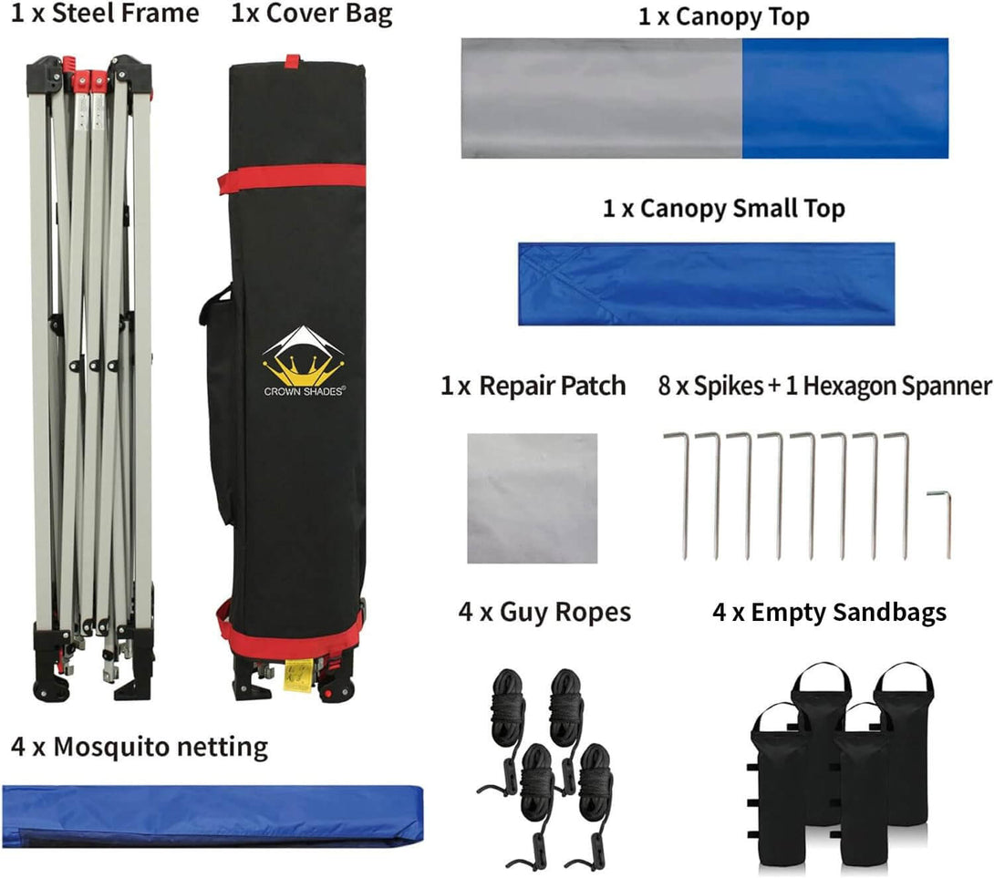 13X13 Outdoor Pop Up Gazebo Patented Center Lock Quick Setup  Instant Canopy Tent with Mosquito Nettings