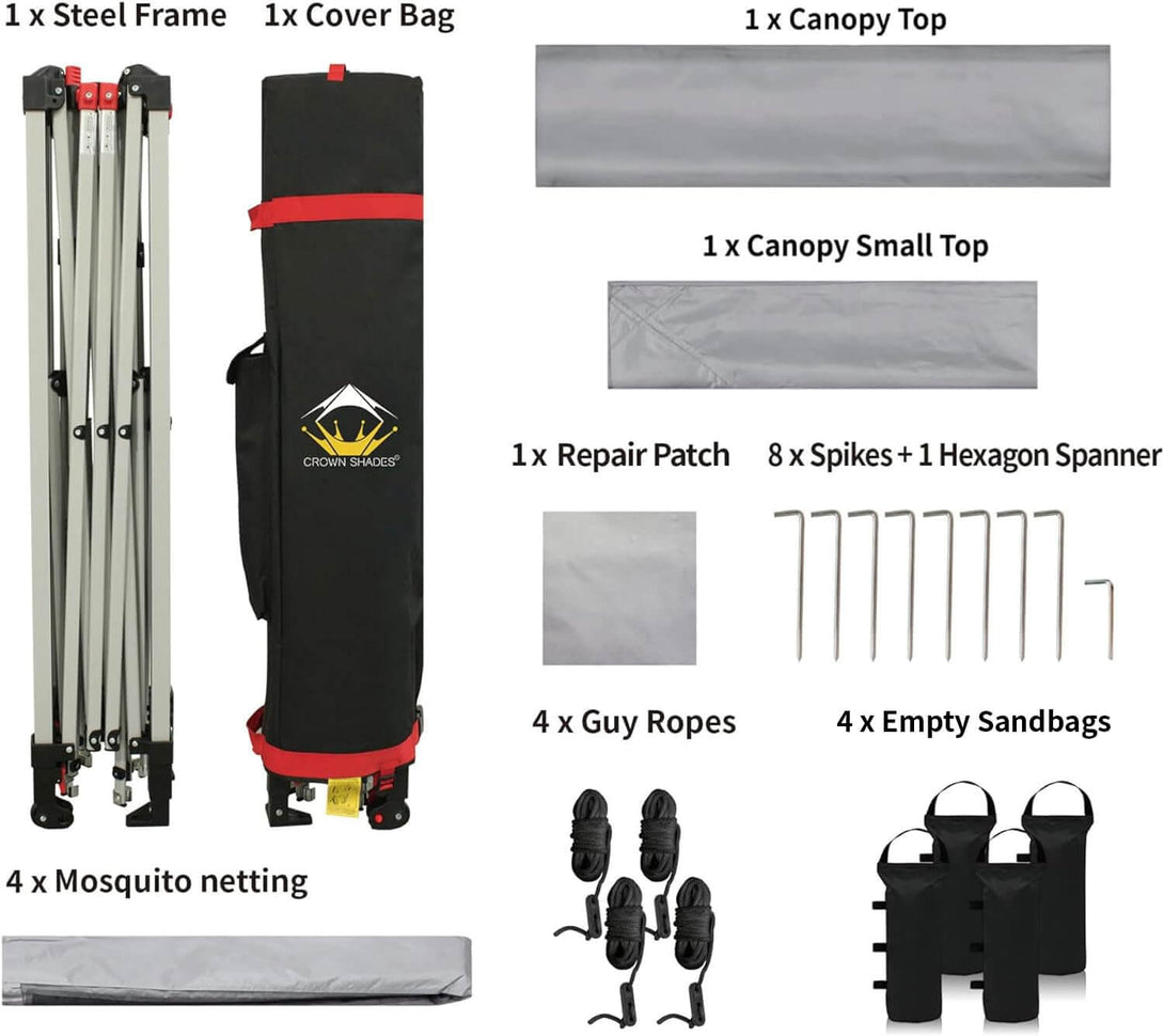 13X13 Outdoor Pop Up Gazebo Patented Center Lock Quick Setup  Instant Canopy Tent with Mosquito Nettings