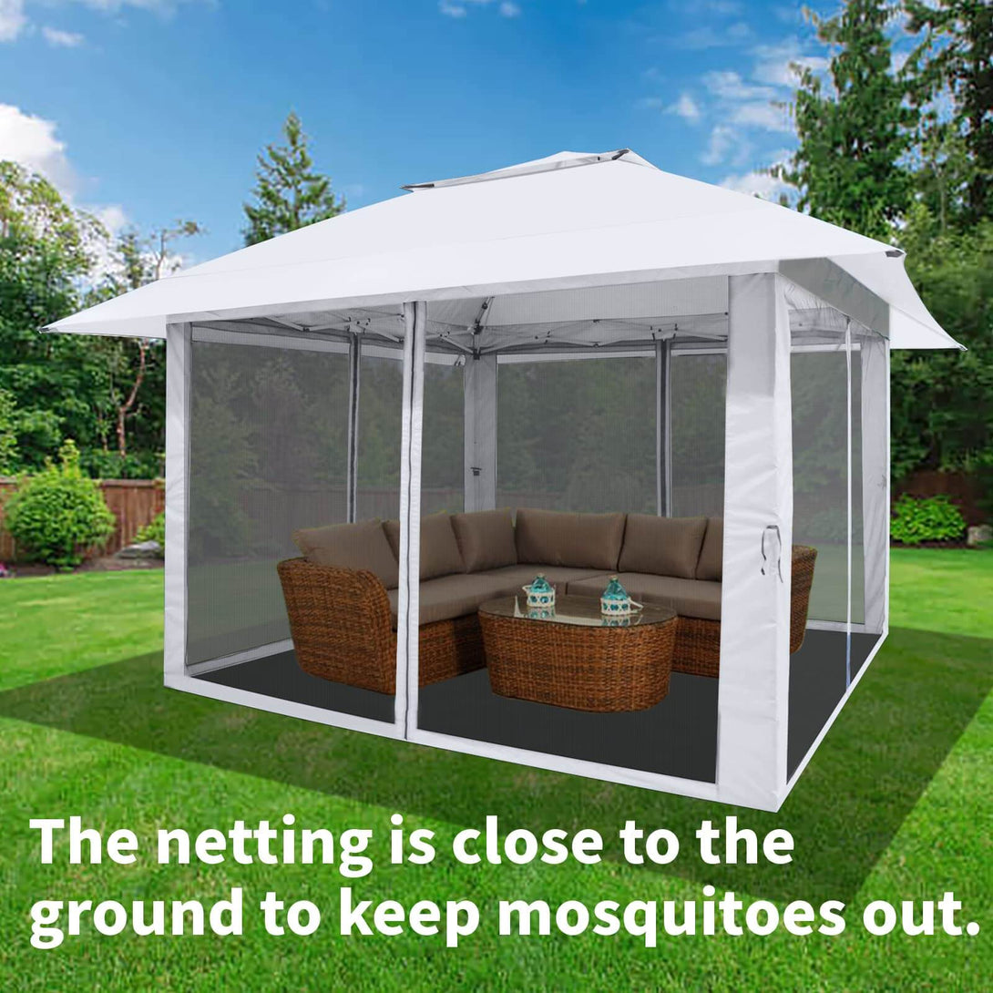 13X13 Outdoor Pop Up Gazebo Patented Center Lock Quick Setup  Instant Canopy Tent with Mosquito Nettings