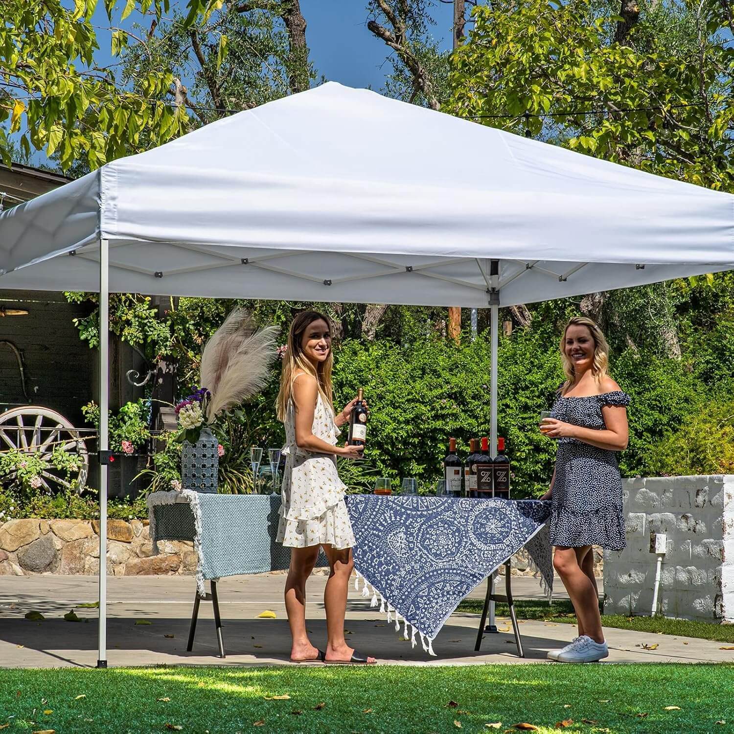 10x10 Commercial Pop Up Canopy Tent - Instant Setup with Accessory