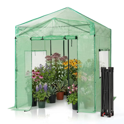 Insta-Grow 6'x8' Pop-Up Greenhouse, Green