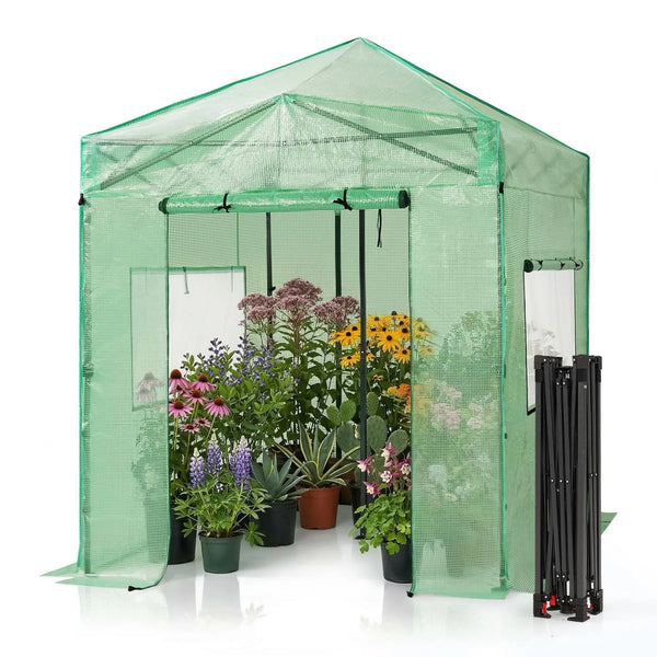 Insta-Grow 6'x8' Pop-Up Greenhouse, Green