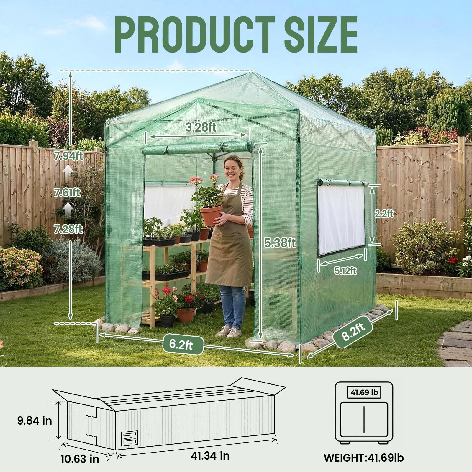 Insta-Grow™ Serre pop-up 6'x8'