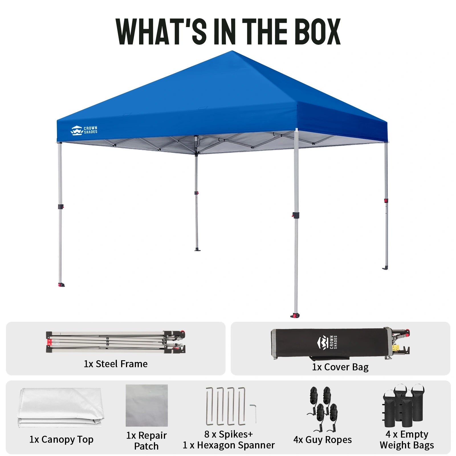 Tenda gazebo One-Push Lite 8' x 8'