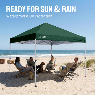 8'x8' Instant Pop-Up Canopy Tent – Grade Protection in Seconds – Crown Shades