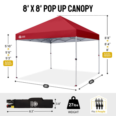 One-Push Lite 8' x 8' Canopy