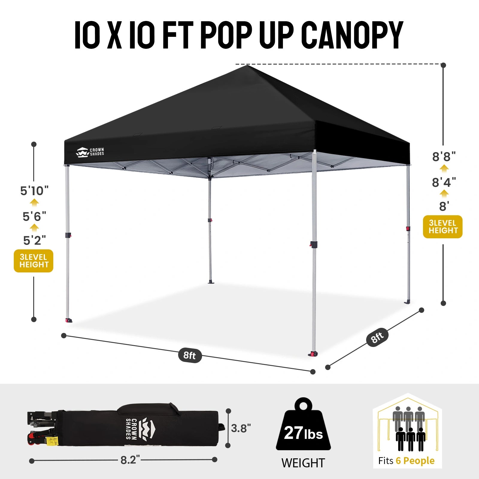 One-Push™ Lite 8' x 8' Canopy