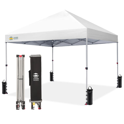 black and white zelt 8'x8' Instant Pop-Up Baldachin-Zelt – Schutz in Sekunden – Crown Shades