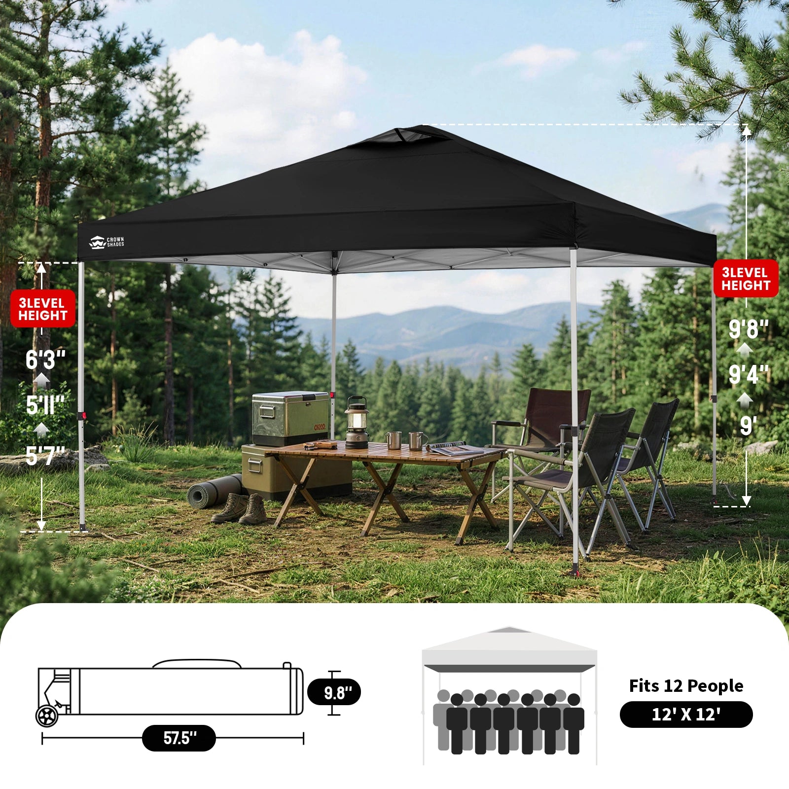 12x12 Pop-up-Pavillon