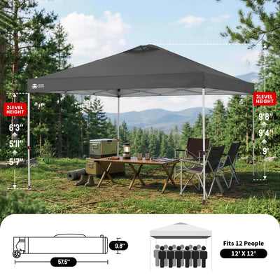 Tonnelle One-Push Max 12' x 12'