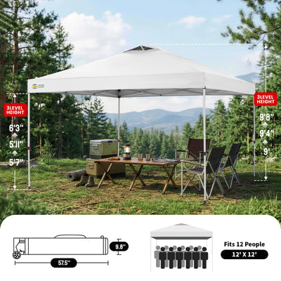 Tonnelle One-Push Max 12' x 12'