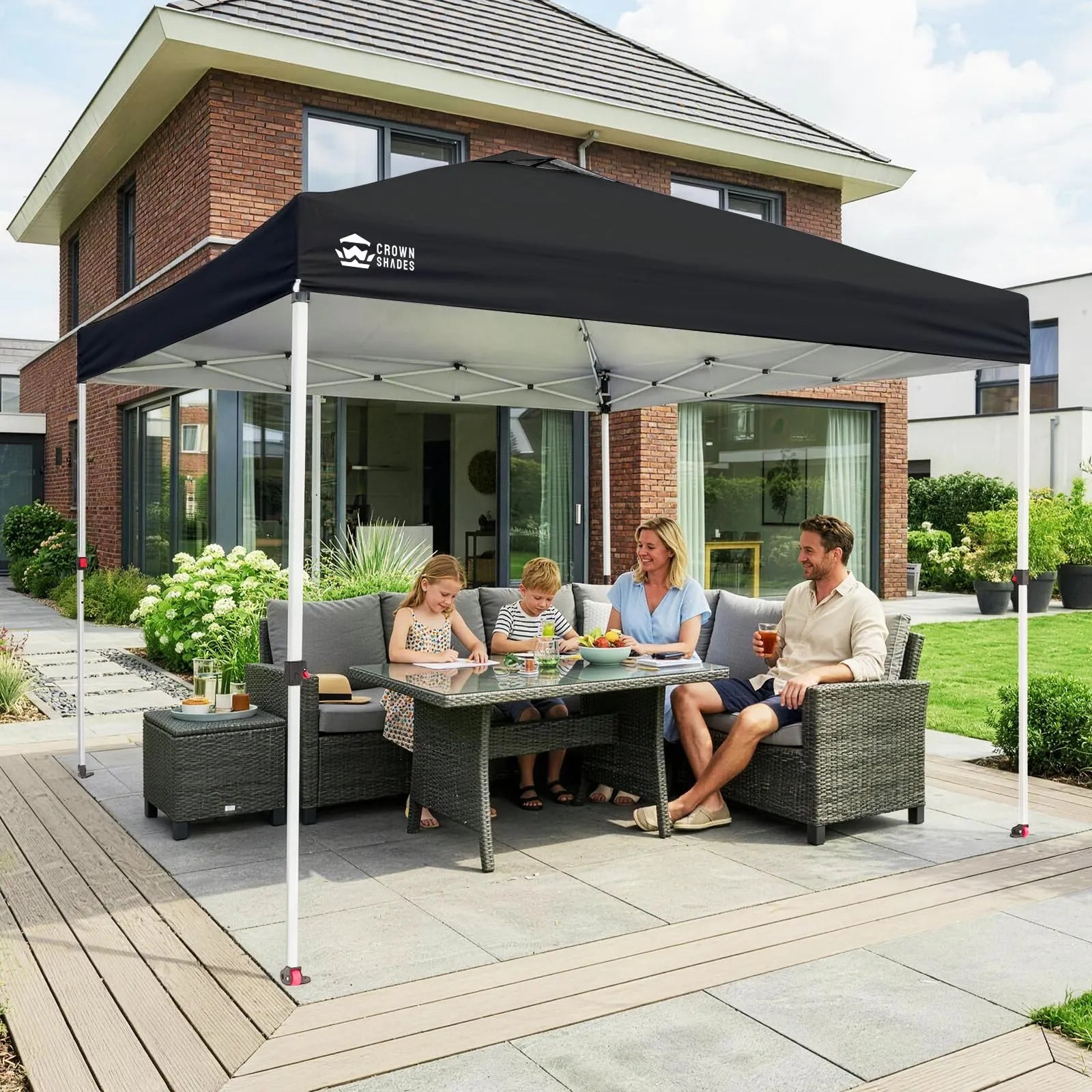 Pop-Up Faltpavillon 3 × 3 m – Wasserdicht, UV50+, Höhenverstellbar, mit Seitenteilen