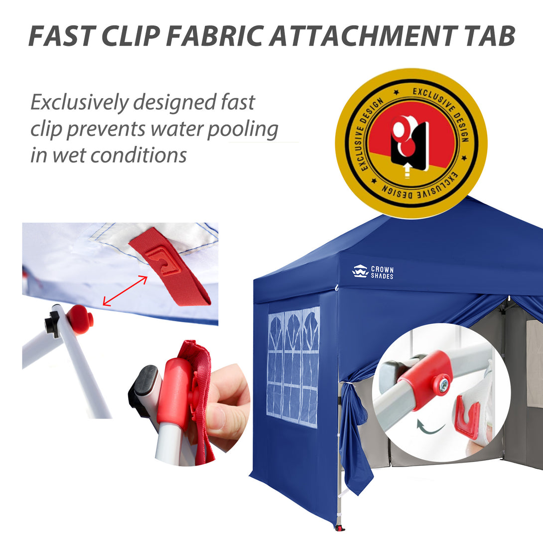 Pop Up Gazebo with 4 Sidewalls - One Push CenterLOK® Instant Setup