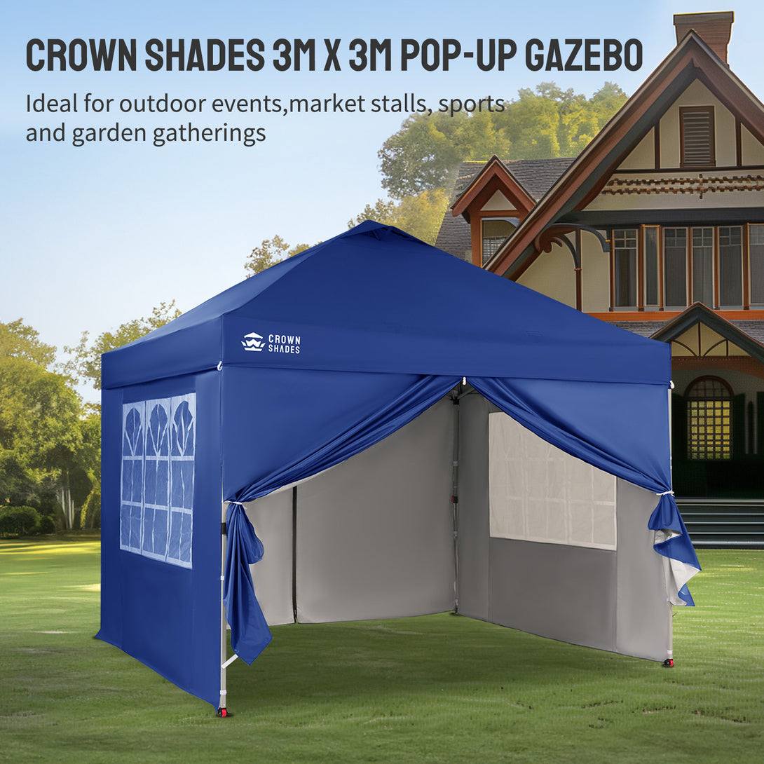 Pop Up Gazebo with 4 Sidewalls - One Push CenterLOK® Instant Setup