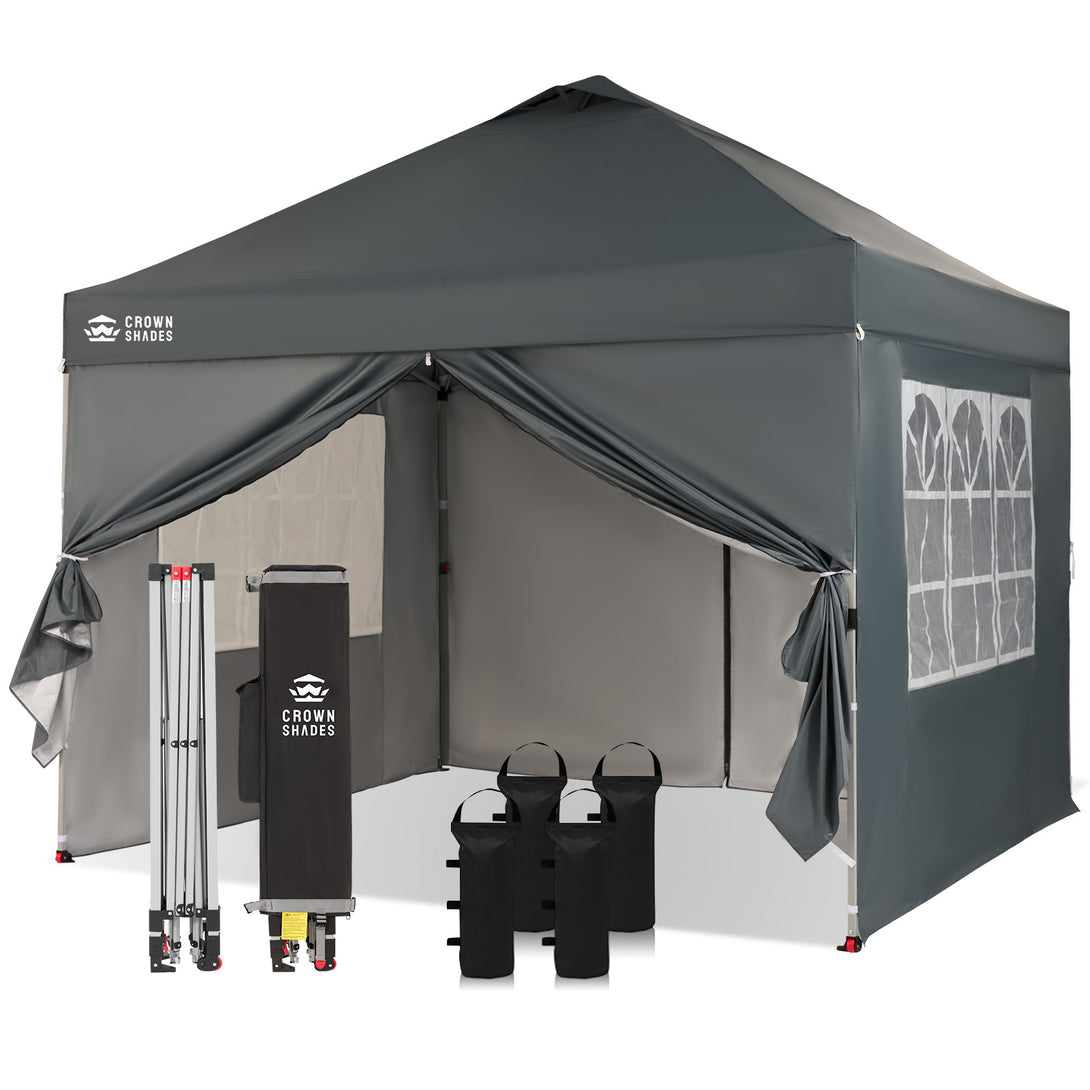Pop Up Gazebo with 4 Sidewalls - One Push CenterLOK® Instant Setup