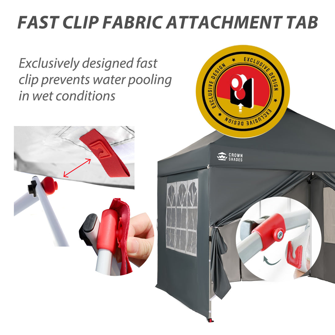 Pop Up Gazebo with 4 Sidewalls - One Push CenterLOK® Instant Setup