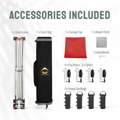 10x10 Tettoia Pieghevole Ricreativa