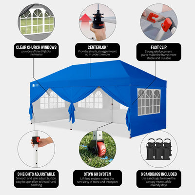 Swift-Lock 10'x20' Canopy | 6 Sidewalls