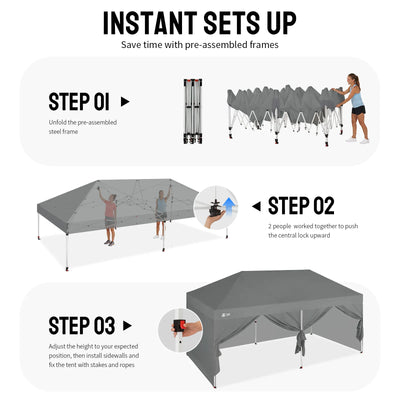Swift-Lock 10'x20' Canopy | 6 Sidewalls